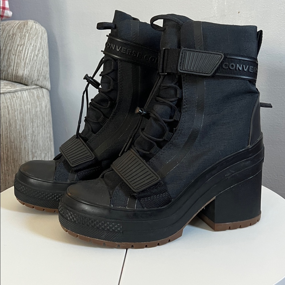Converse GR82 High Heel Combat Boots - Picture 2 of 9